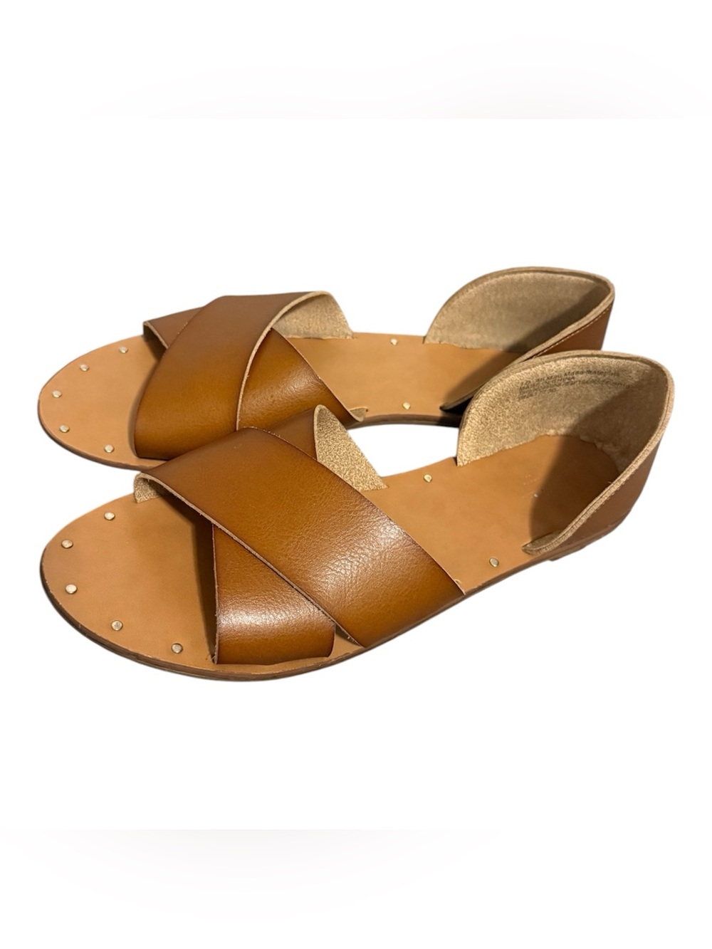 Target Tan Brown Cross-Strap Women’s Sandals